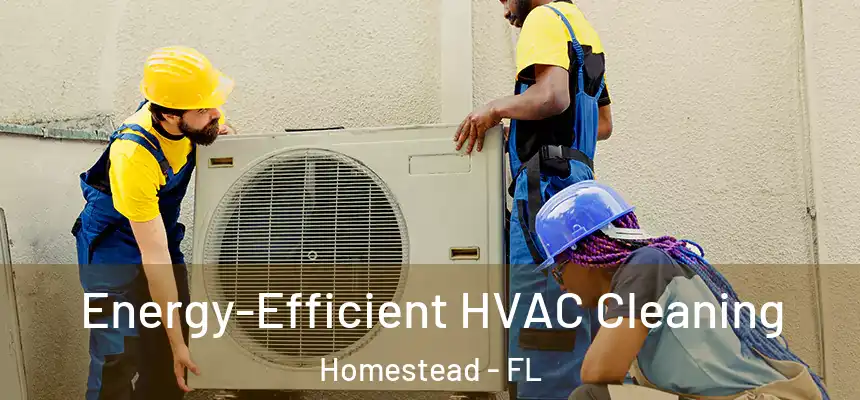  Energy-Efficient HVAC Cleaning Homestead - FL